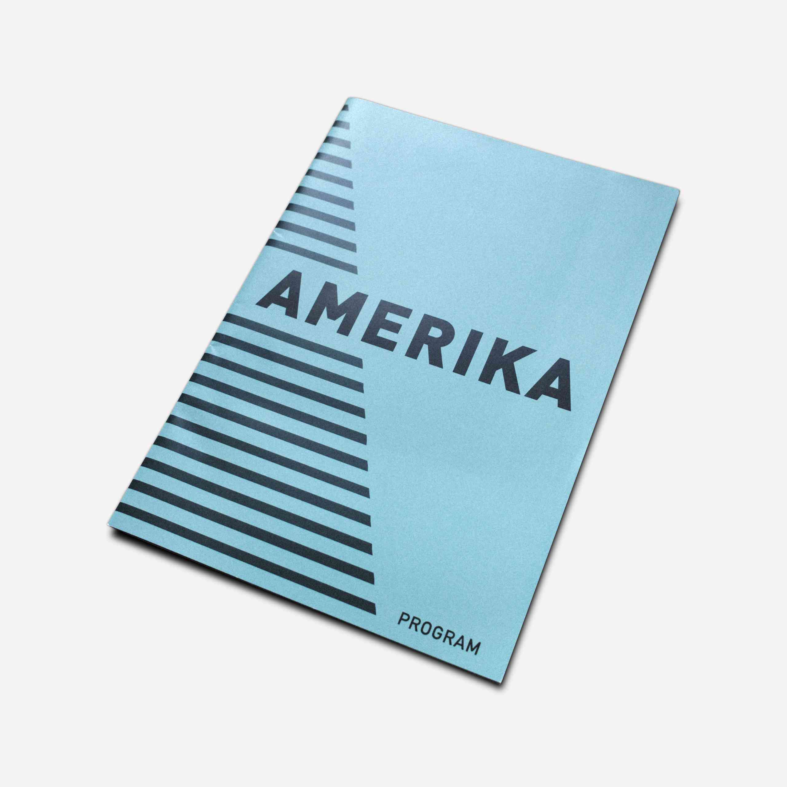 Printed program for Franz Kafka’s America on Nørrebro Teater